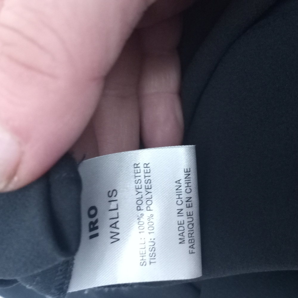 IRO Taupe Drop Waist Dress w/Asymmetric Draped Top - Picture 7 of 7
